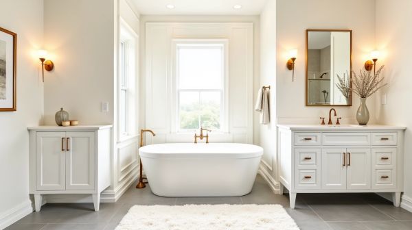 Achieve a cohesive bathroom look with stylish accessory sets